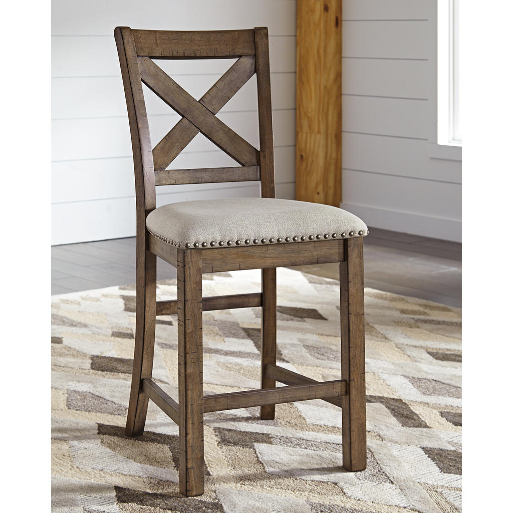 Moriville Counter Table and 6 Barstools — Set Signature Design by Ashley® Uncategorized
