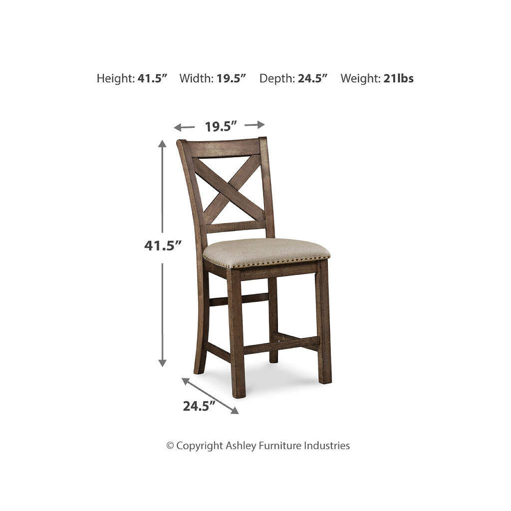 Moriville Counter Height Bar Stool (Set of 2) Signature Design by Ashley® Uncategorized
