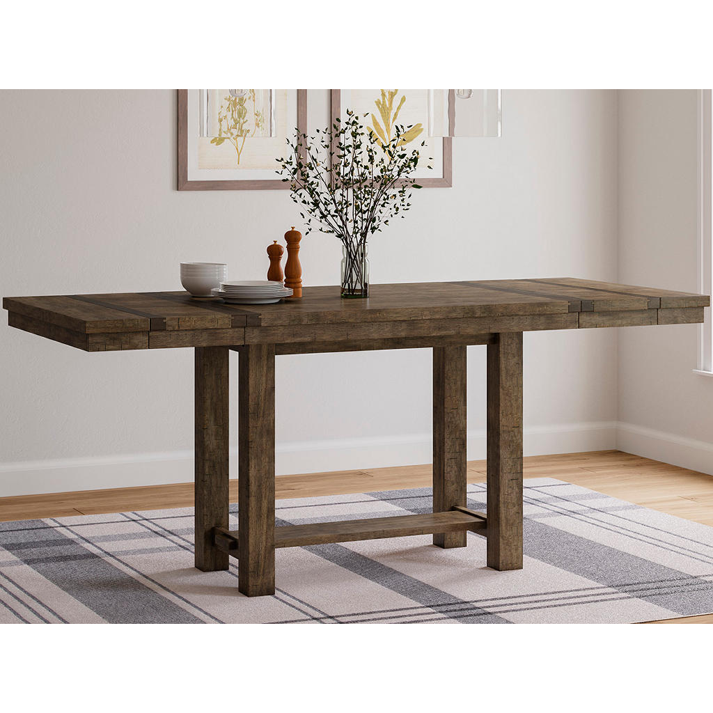 Moriville Counter Height Extension Table and 8 Barstools Signature Design by Ashley® Uncategorized