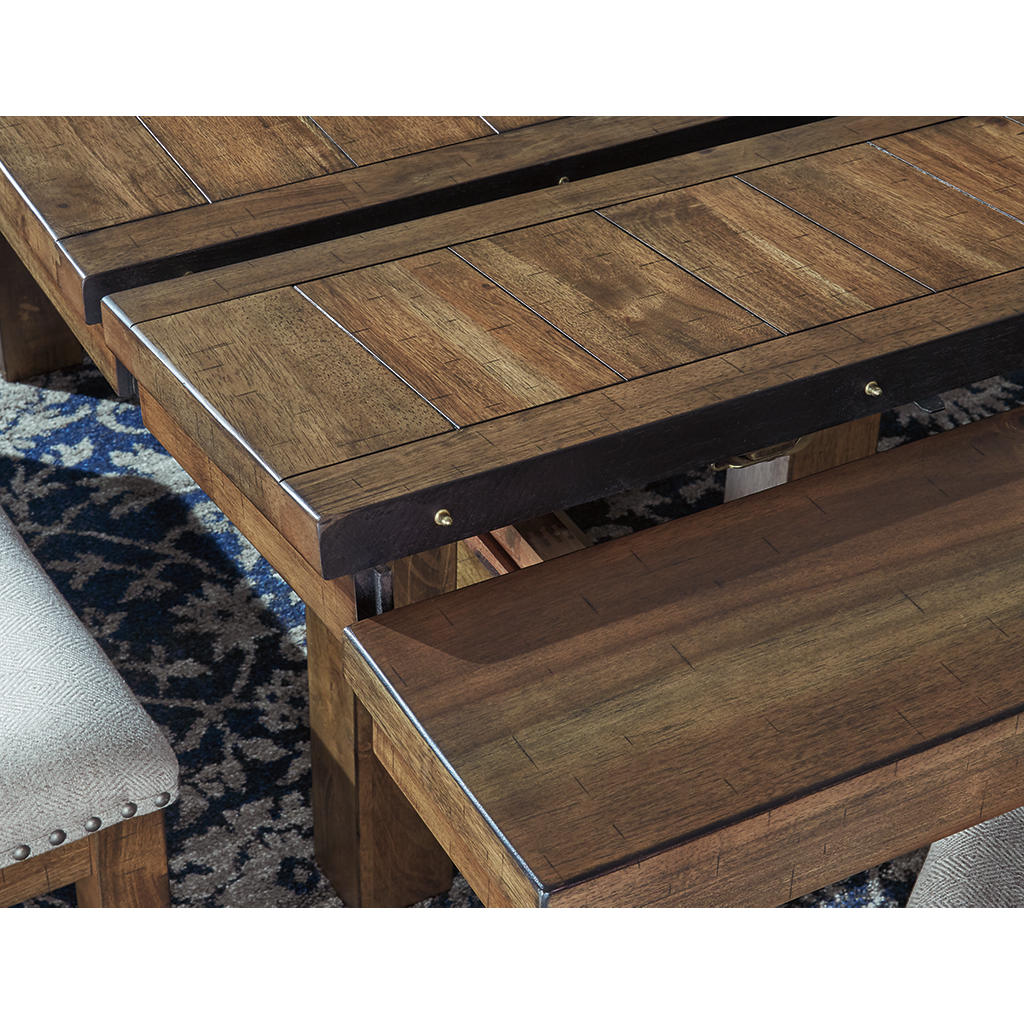 Moriville Dining Table and 4 Chairs and Bench Signature Design by Ashley® Uncategorized