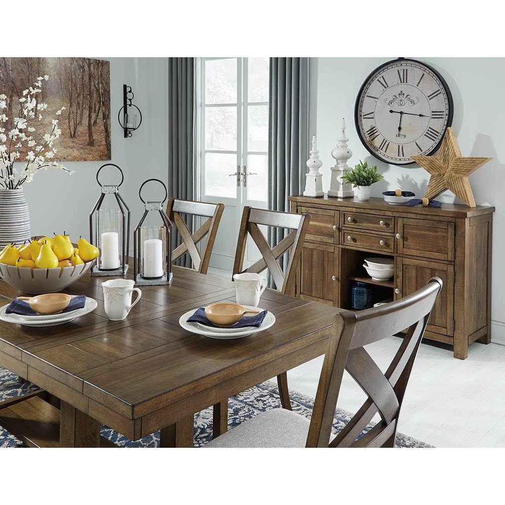 Moriville Dining Table and 4 Chairs and Bench Signature Design by Ashley® Uncategorized