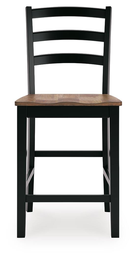 Wildenauer Counter Butterfly Extension Table and 4 Barstools Signature Design by Ashley® Dining Room