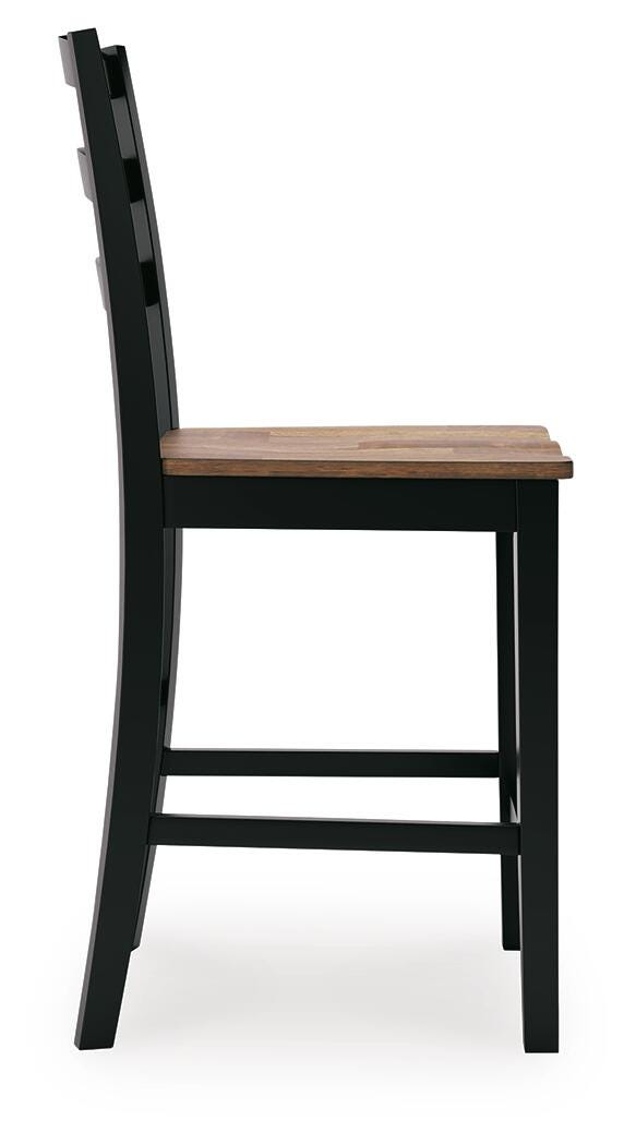 Wildenauer Counter Butterfly Extension Table and 4 Barstools Signature Design by Ashley® Dining Room