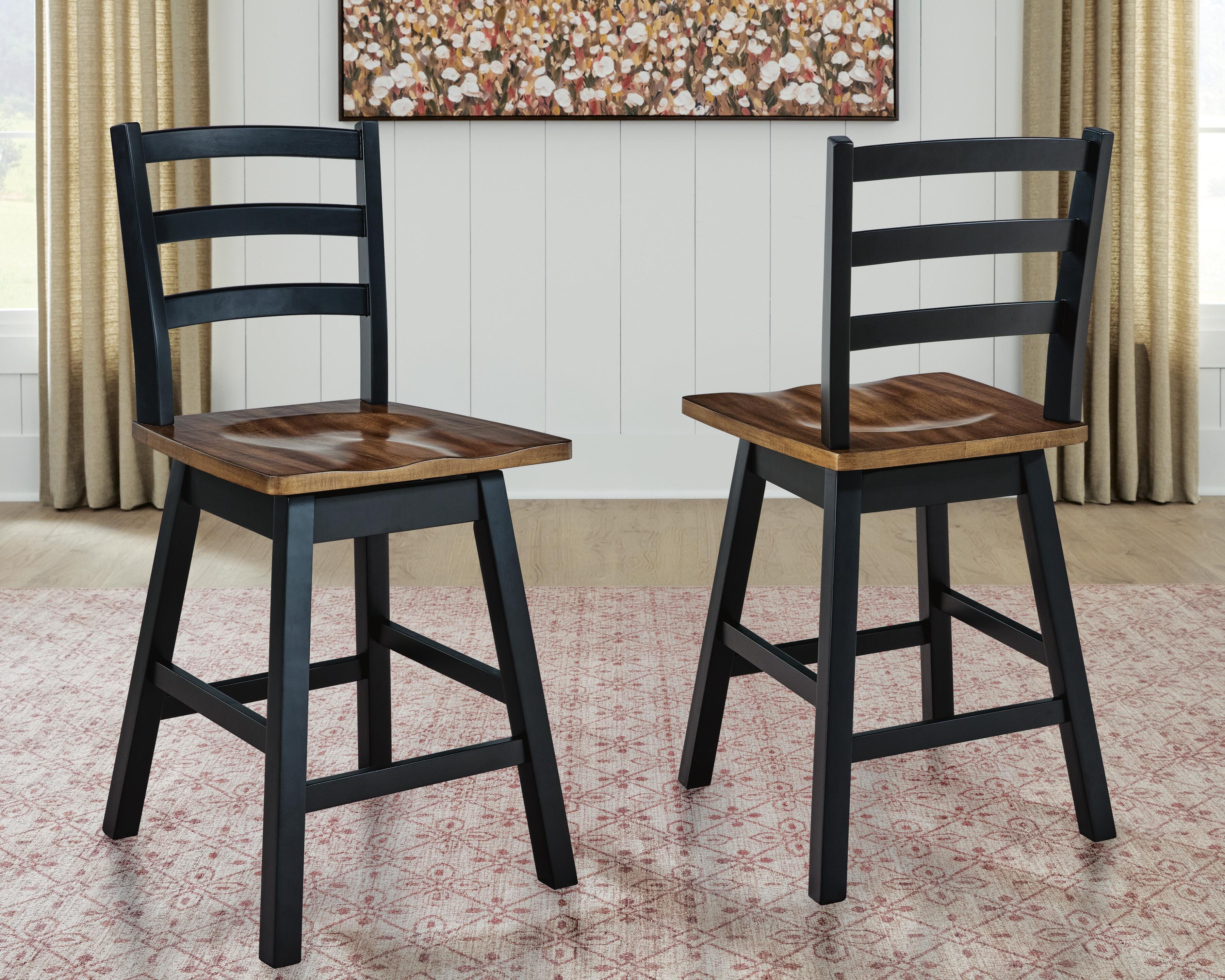 Wildenauer Counter Height Swivel Barstools — Set of 2