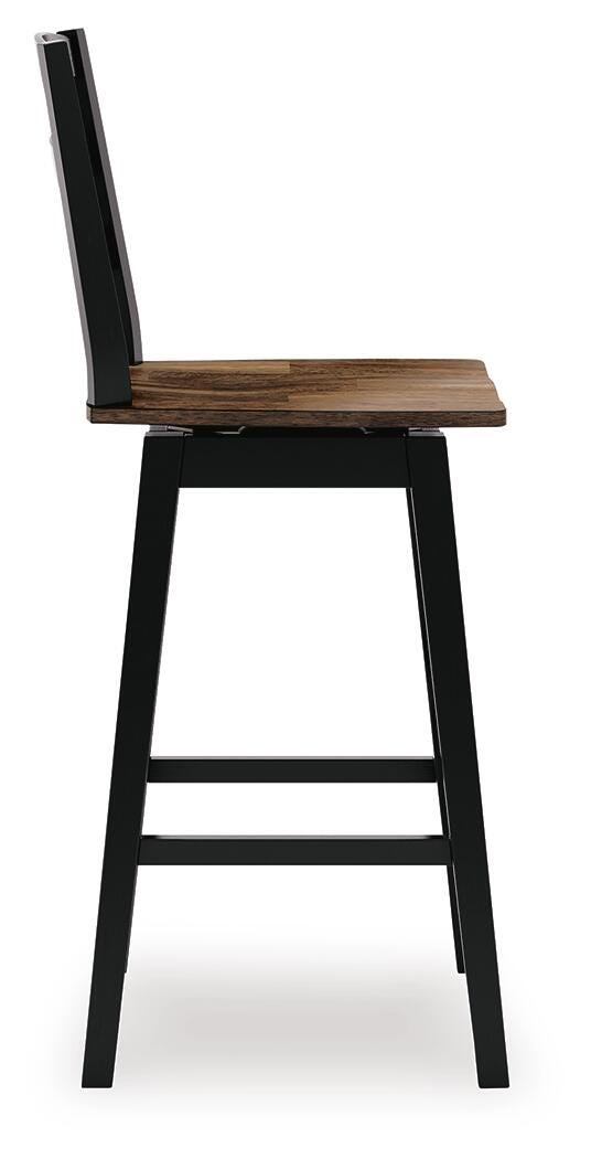 Wildenauer 78-Inch Bar Table and 2 Bar Stools — 3-Piece Set Signature Design by Ashley® Dining Room