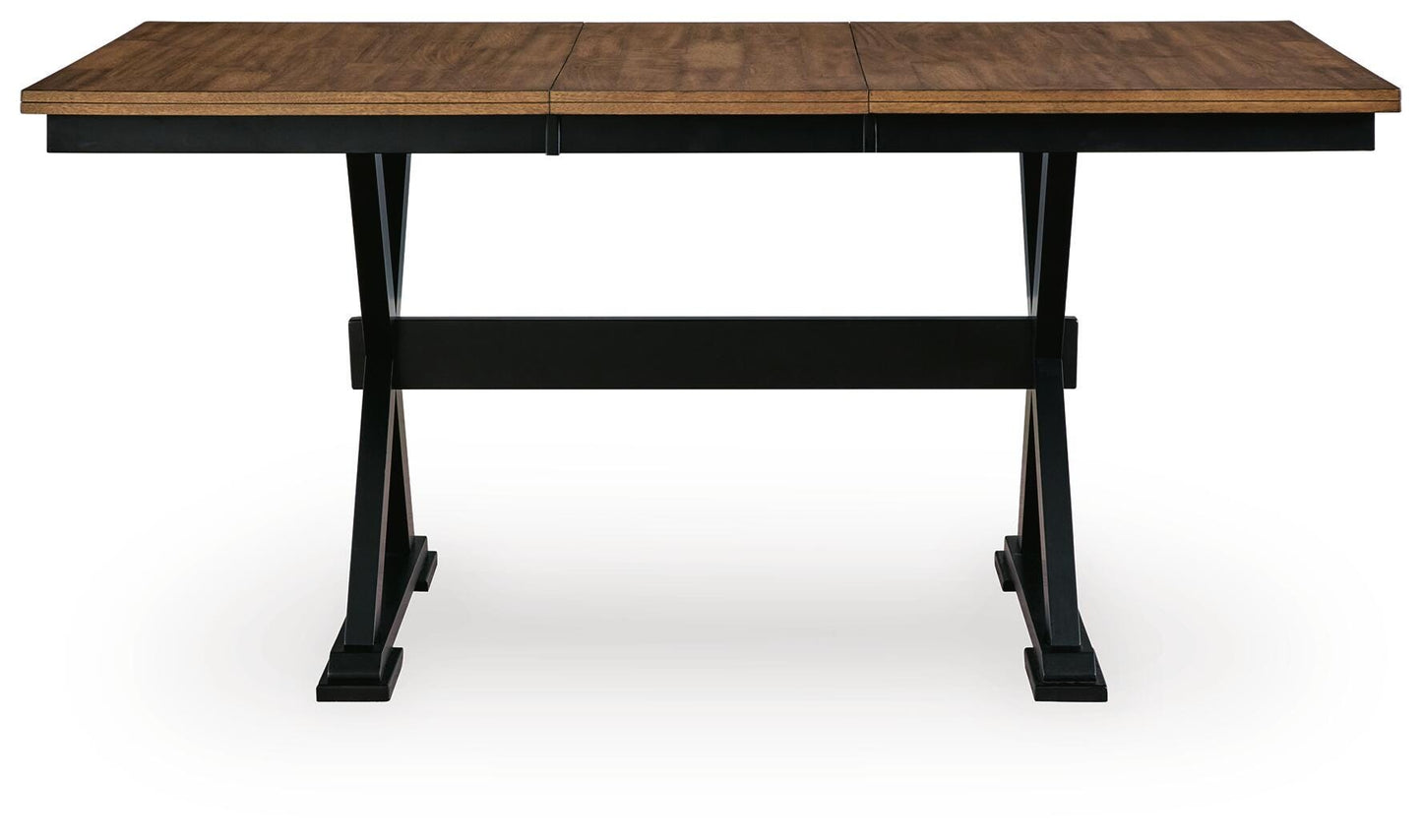 Wildenauer Counter Butterfly Extension Table and 4 Barstools Signature Design by Ashley® Dining Room