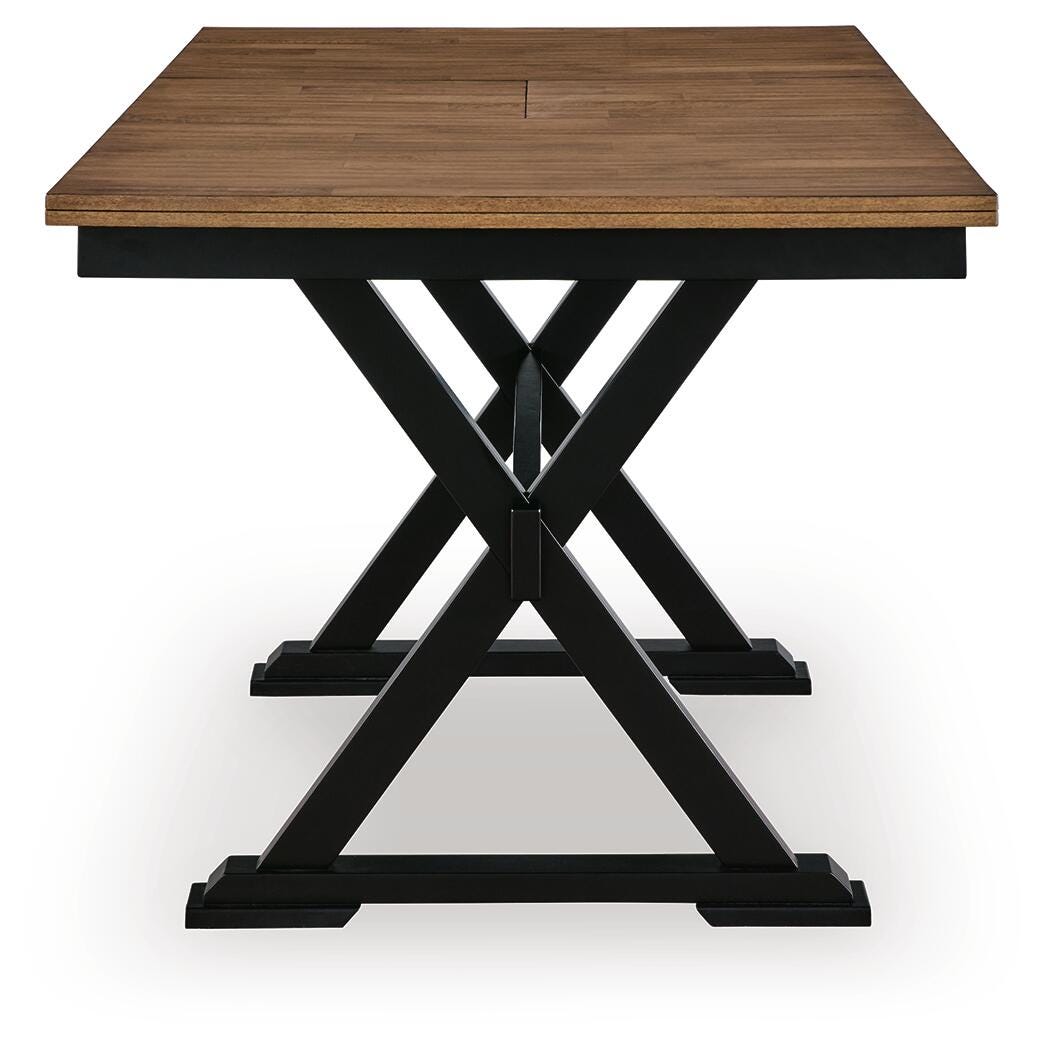 Wildenauer Counter Butterfly Extension Table and 4 Barstools Signature Design by Ashley® Dining Room