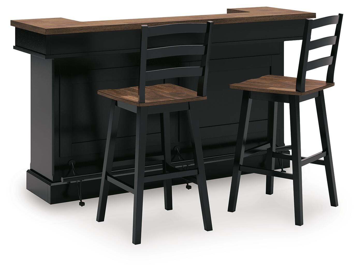 Wildenauer 78-Inch Bar Table and 2 Bar Stools — 3-Piece Set Signature Design by Ashley® Dining Room