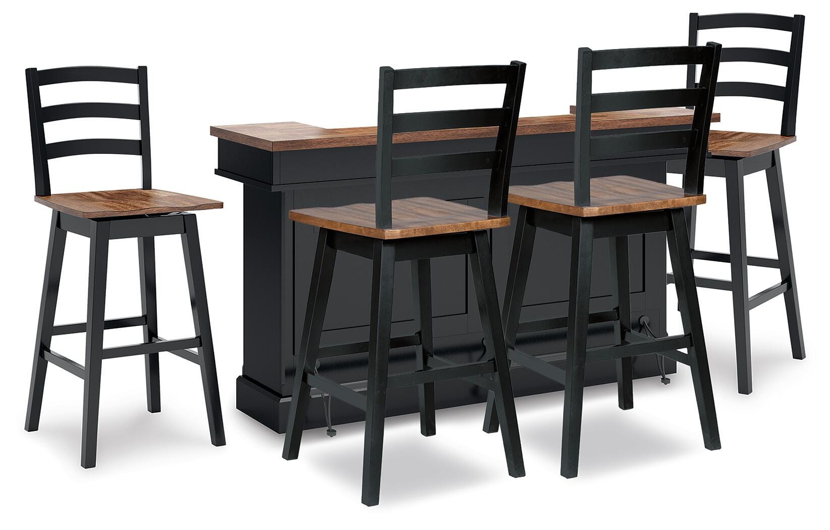 Wildenauer 78-Inch Bar Table and 4 Bar Stools — 5-Piece Set Signature Design by Ashley® Dining Room