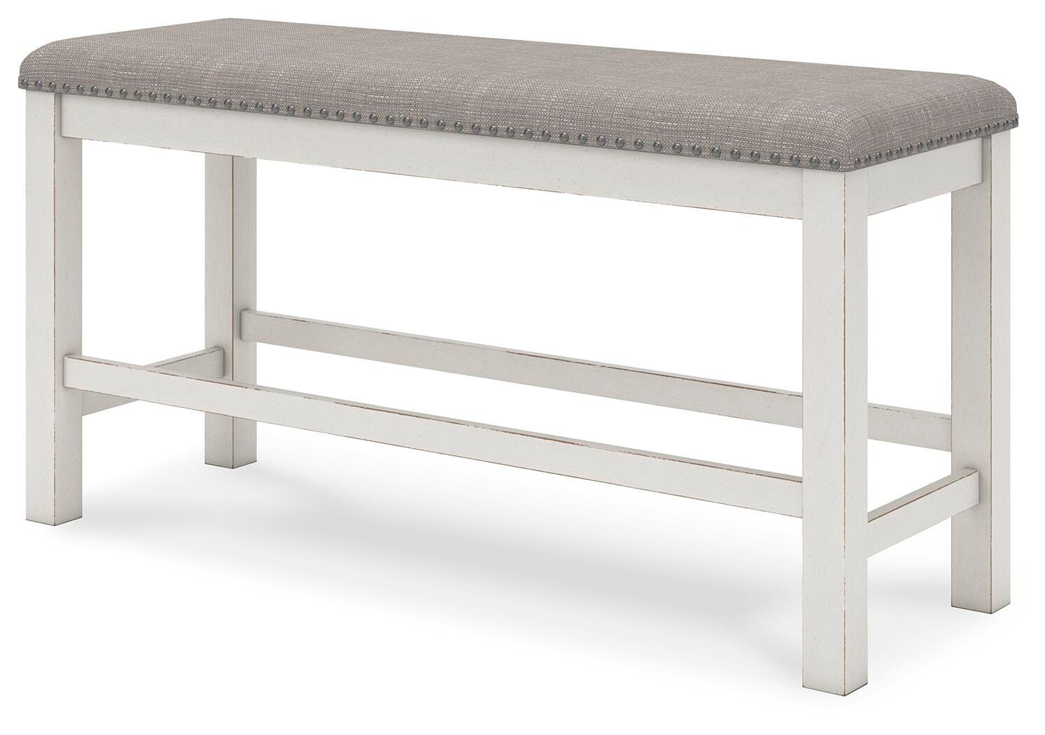 Robbinsdale Counter Height Extension Dining Table, 6 Barstools and Bench