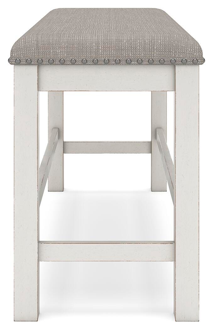 Robbinsdale Counter Height Extension Dining Table, 6 Barstools and Bench