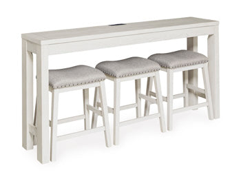 Robbinsdale Counter Height Dining Table and 3 Barstools Set Signature Design by Ashley®