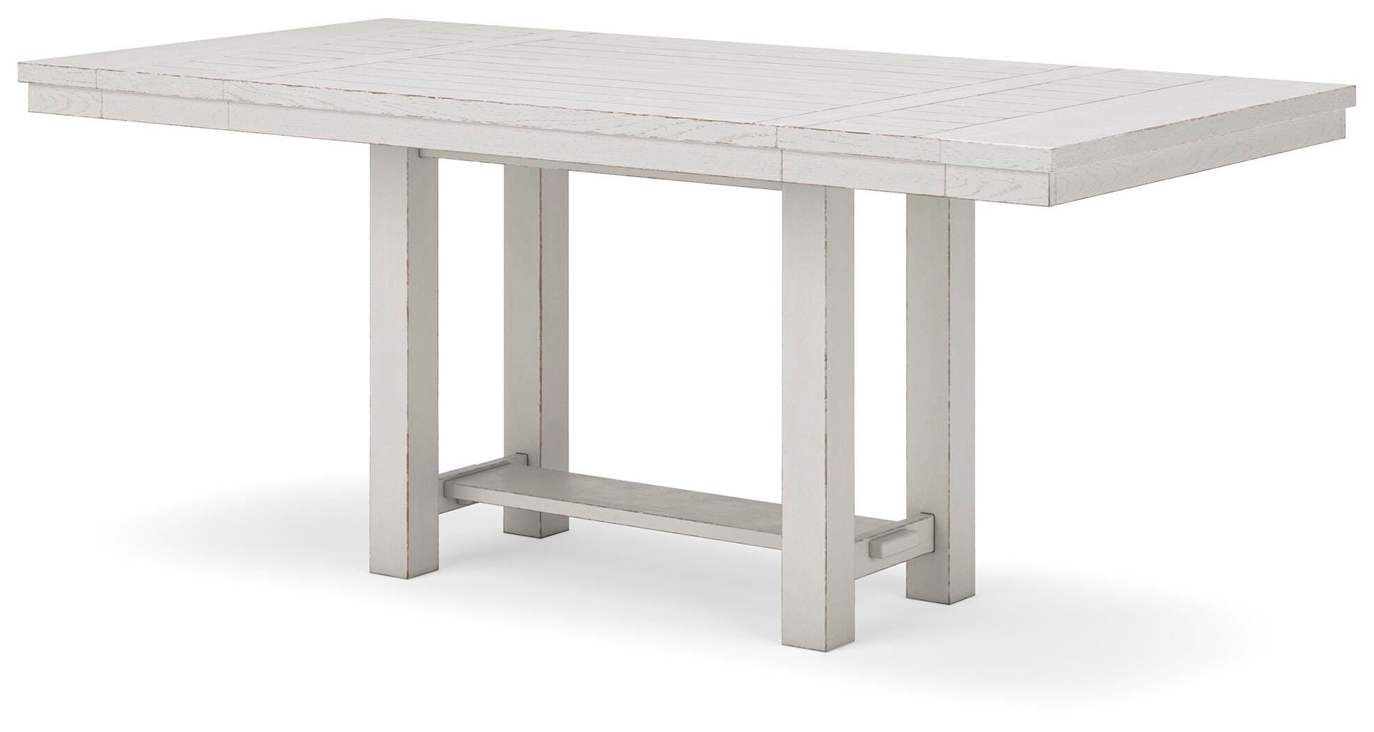 Robbinsdale Counter Height Extension Dining Table, 6 Barstools and Bench