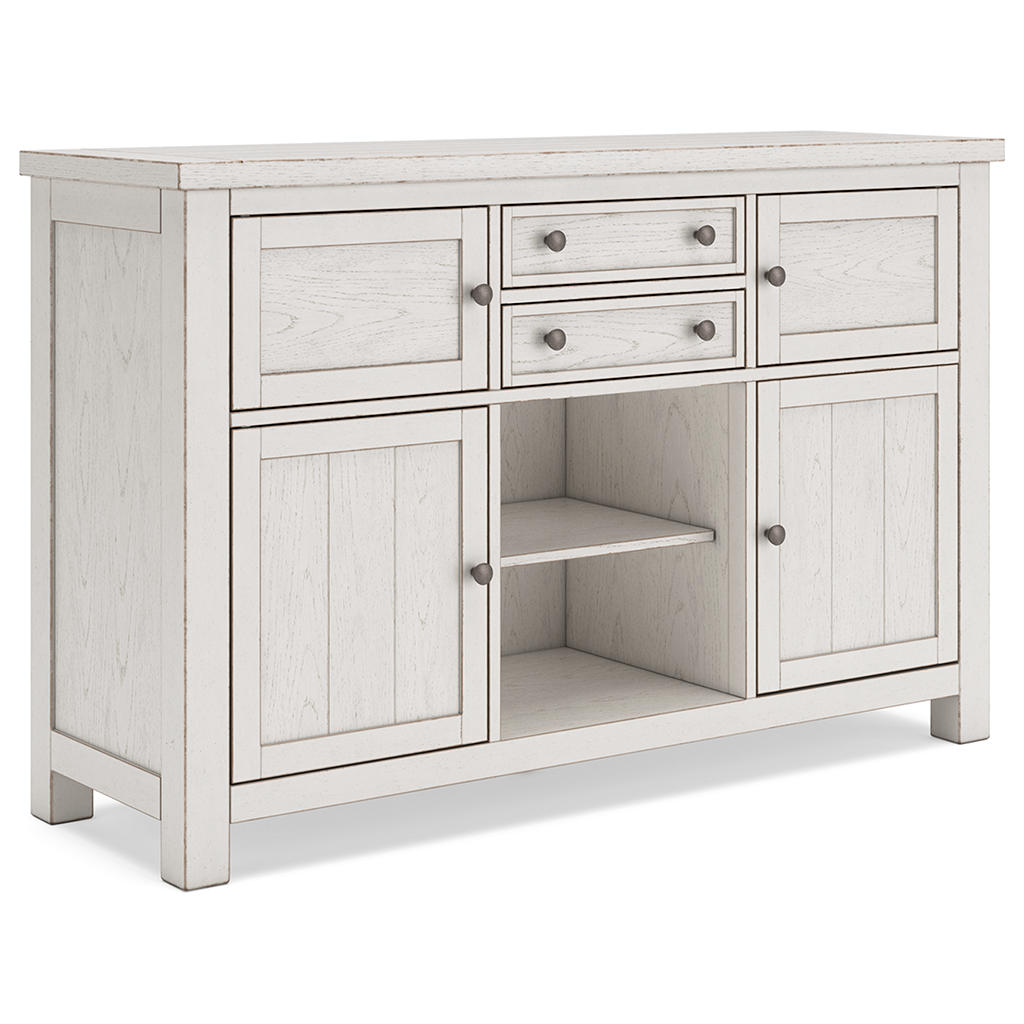 Robbinsdale Counter Height Dining Table, 2 Barstools, Bench and Server Signature Design by Ashley® Uncategorized