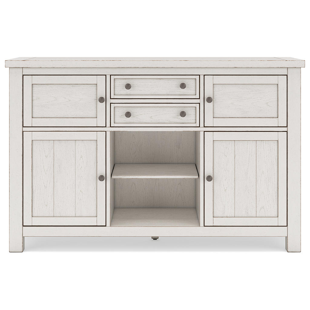Robbinsdale Counter Height Dining Table, 2 Barstools, Bench and Server Signature Design by Ashley® Uncategorized