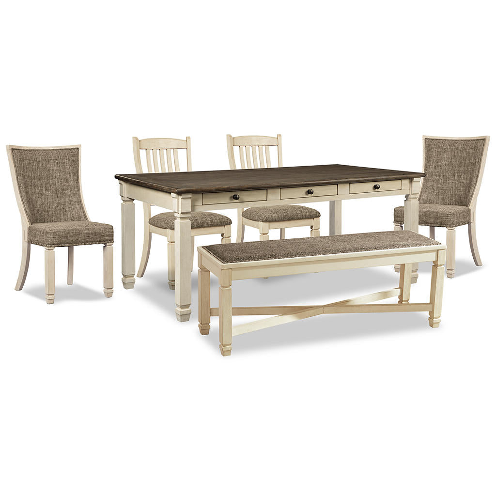 Bolanburg Dining Table, 4 Chairs and Bench Signature Design by Ashley® Uncategorized