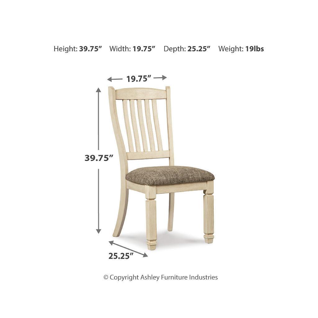 Bolanburg Rake-Back Dining Chair Set of 2 Signature Design by Ashley® Uncategorized