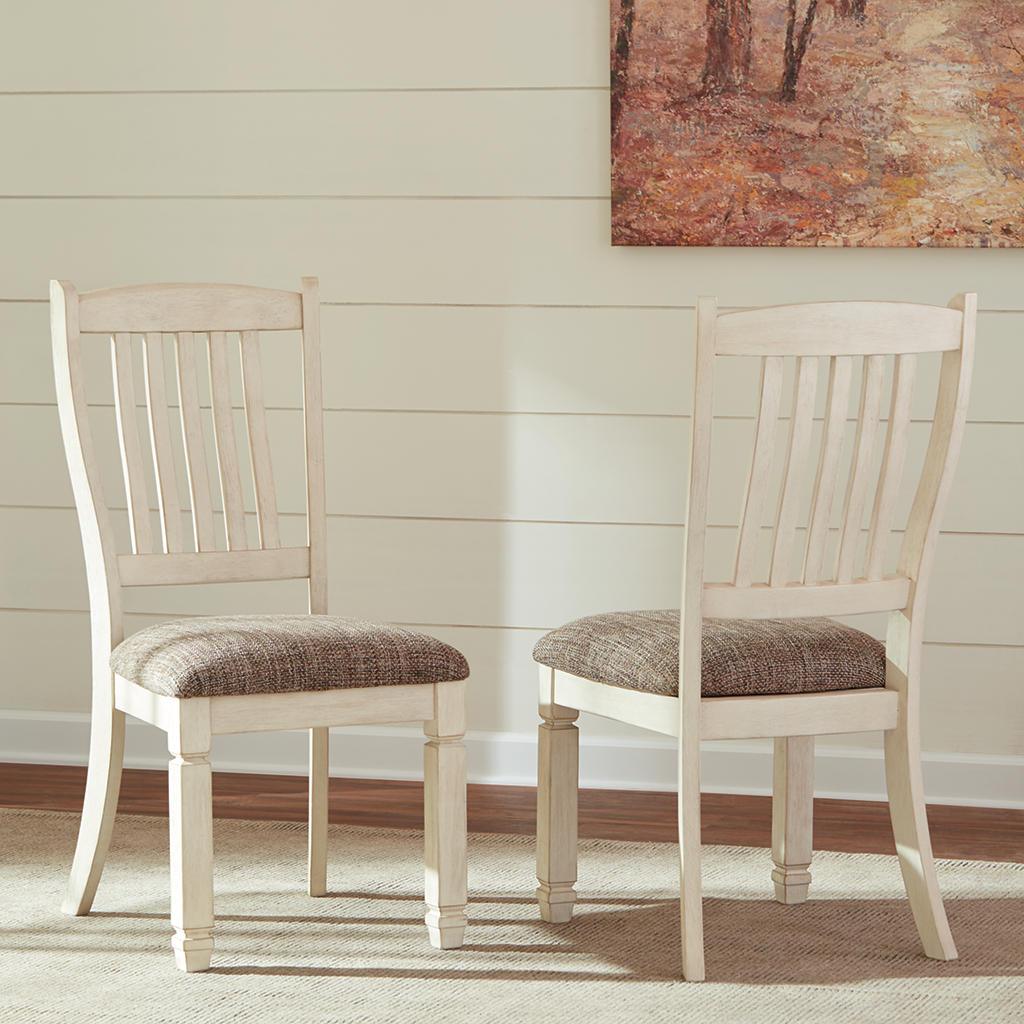 Bolanburg Rake-Back Dining Chair Set of 2 Signature Design by Ashley® Uncategorized