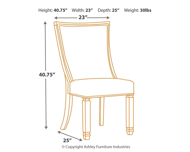 Bolanburg Dining Table, 6 Chairs and Bench