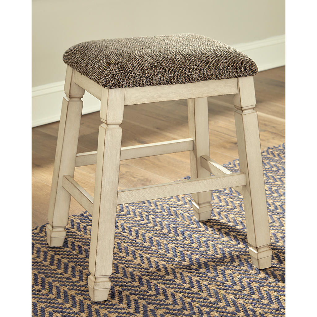 Bolanburg Counter Height Dining Table, 4 Stools, Bench and 2 Display Cabinets Signature Design by Ashley® Uncategorized