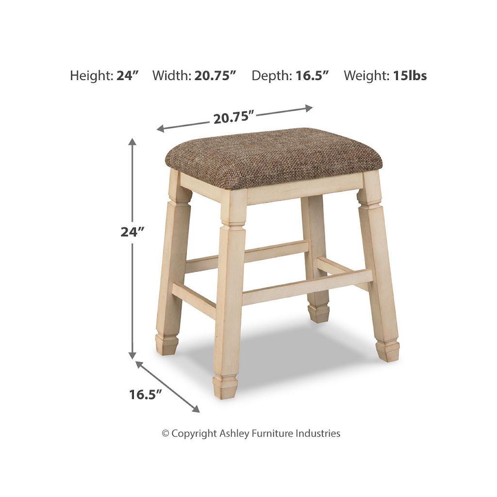 Bolanburg Backless Saddle Stool Set of 2 Signature Design by Ashley® Uncategorized
