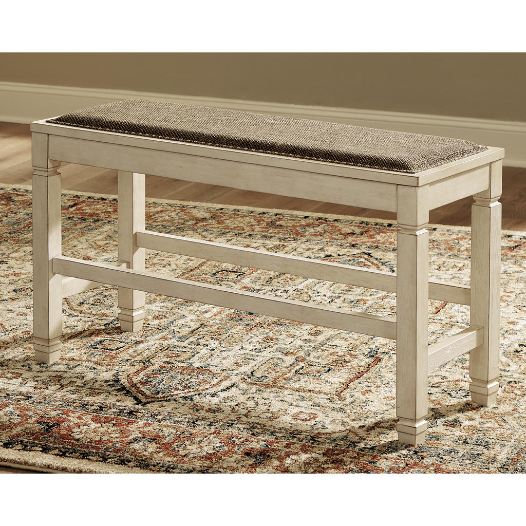 Bolanburg Counter Height Dining Table, 4 Barstools, Bench and Server Signature Design by Ashley® Uncategorized