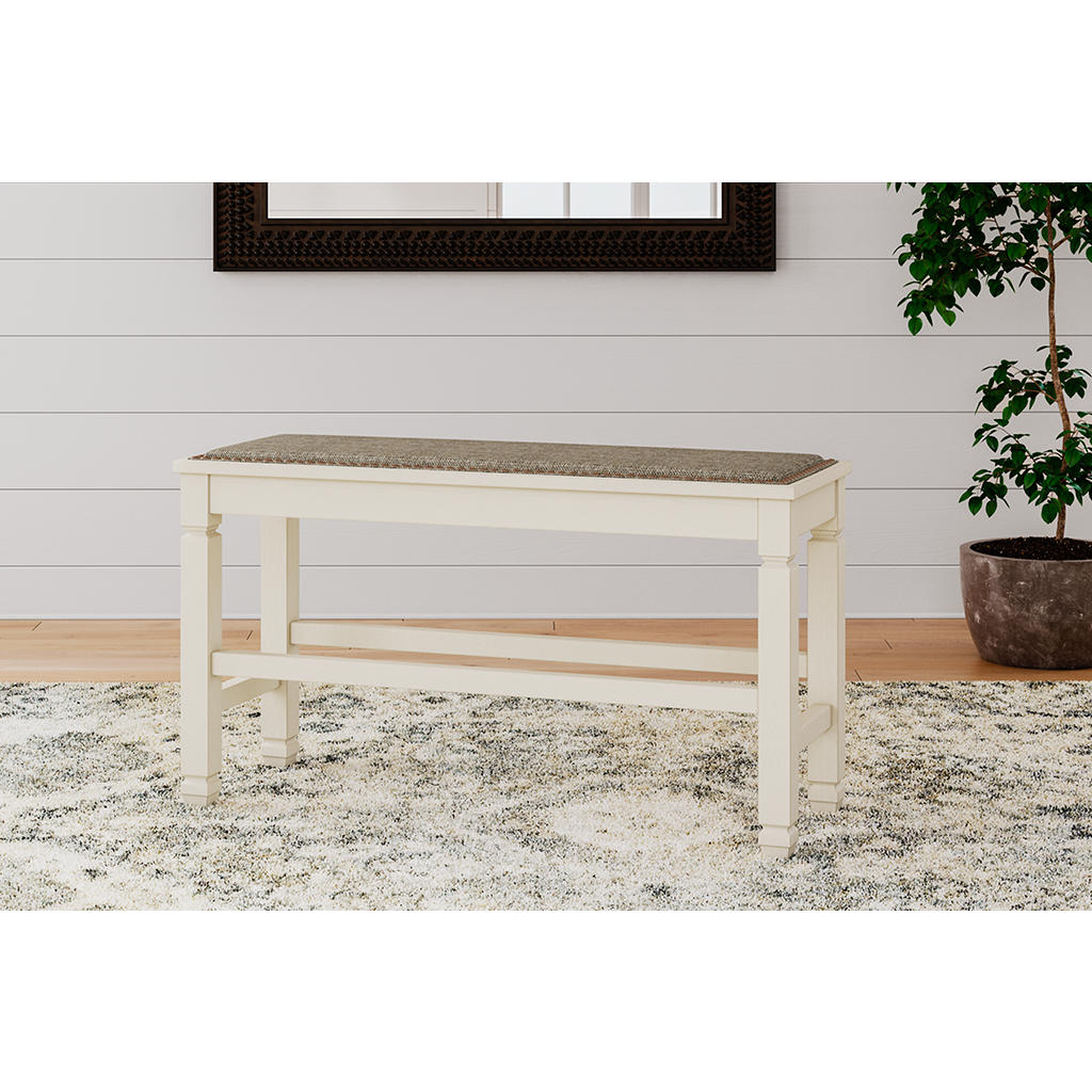 Bolanburg Counter Height Dining Table, 4 Stools, Bench and 2 Display Cabinets Signature Design by Ashley® Uncategorized