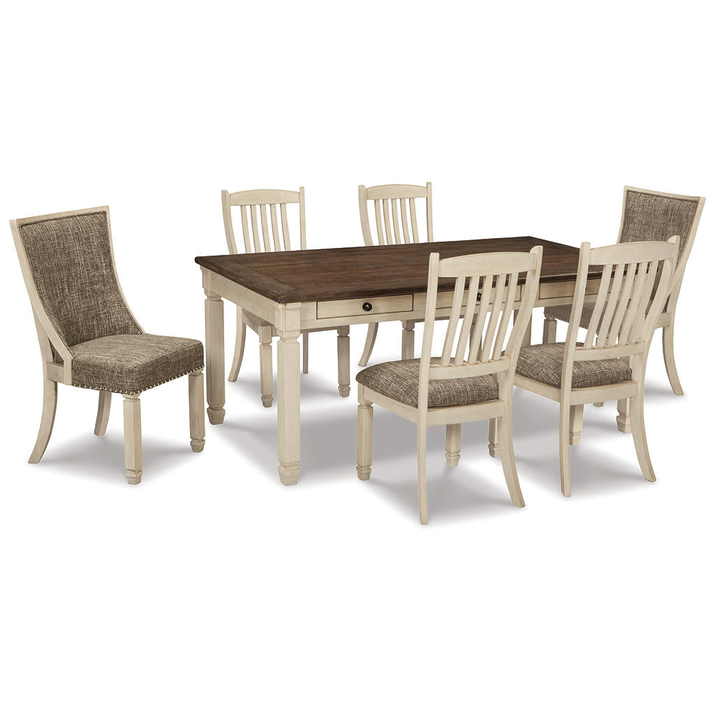 Bolanburg Dining Table and 6 Chairs with Server Signature Design by Ashley® Uncategorized