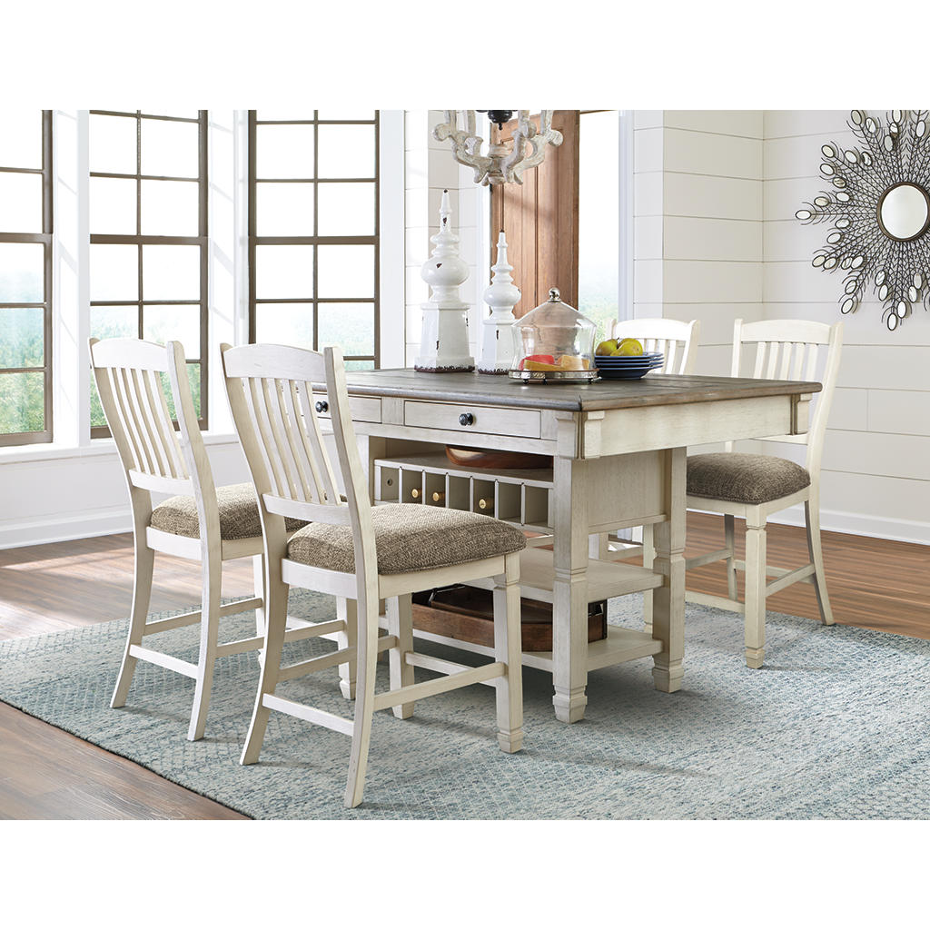 Bolanburg Counter Height Dining Table with 4 Barstools Signature Design by Ashley® Uncategorized