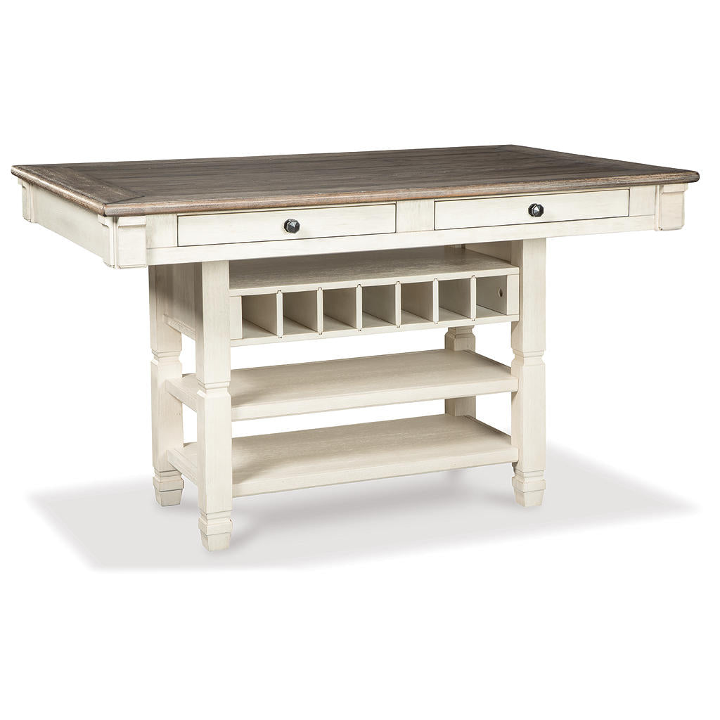Bolanburg Counter Height Dining Table and 4 Barstools with Display Cabinet Signature Design by Ashley® Uncategorized