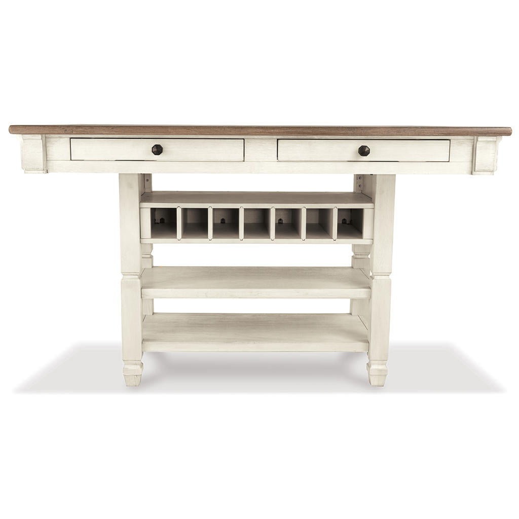 Bolanburg Counter Height Dining Table and 4 Barstools with Display Cabinet Signature Design by Ashley® Uncategorized
