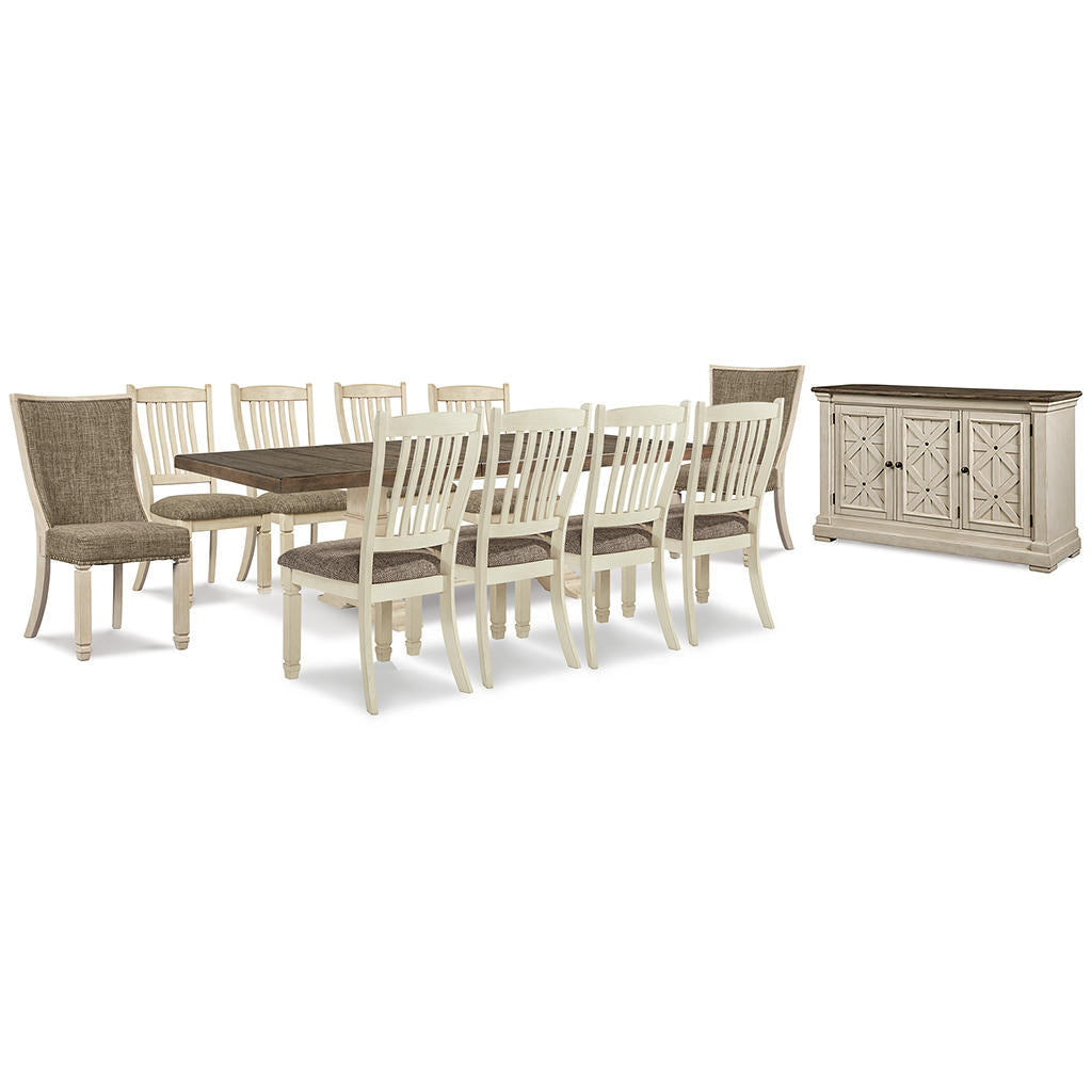 Bolanburg Dining Extension Table,10 Chairs and Server Signature Design by Ashley® Uncategorized