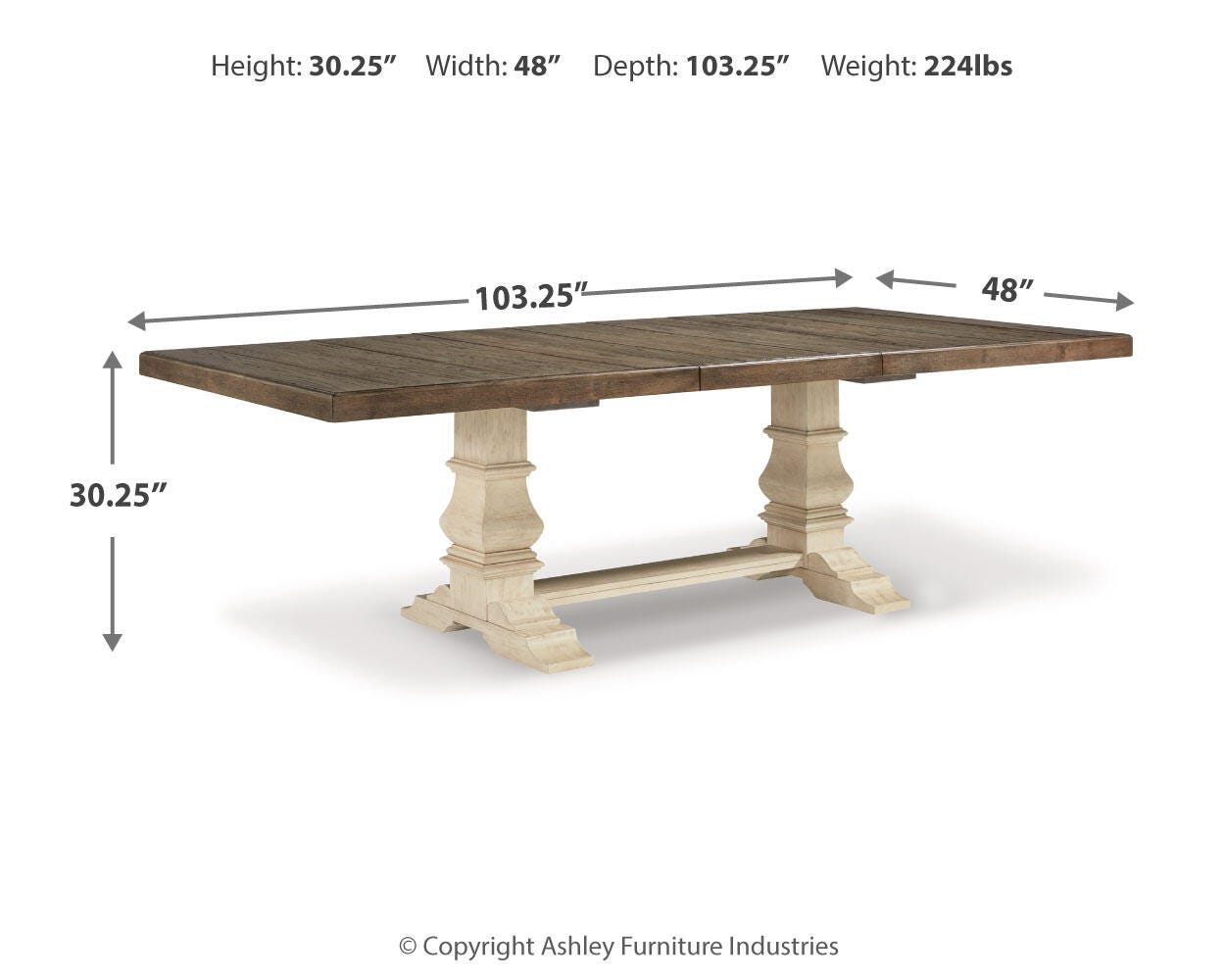 Bolanburg Dining Extension Table and 8 Chairs