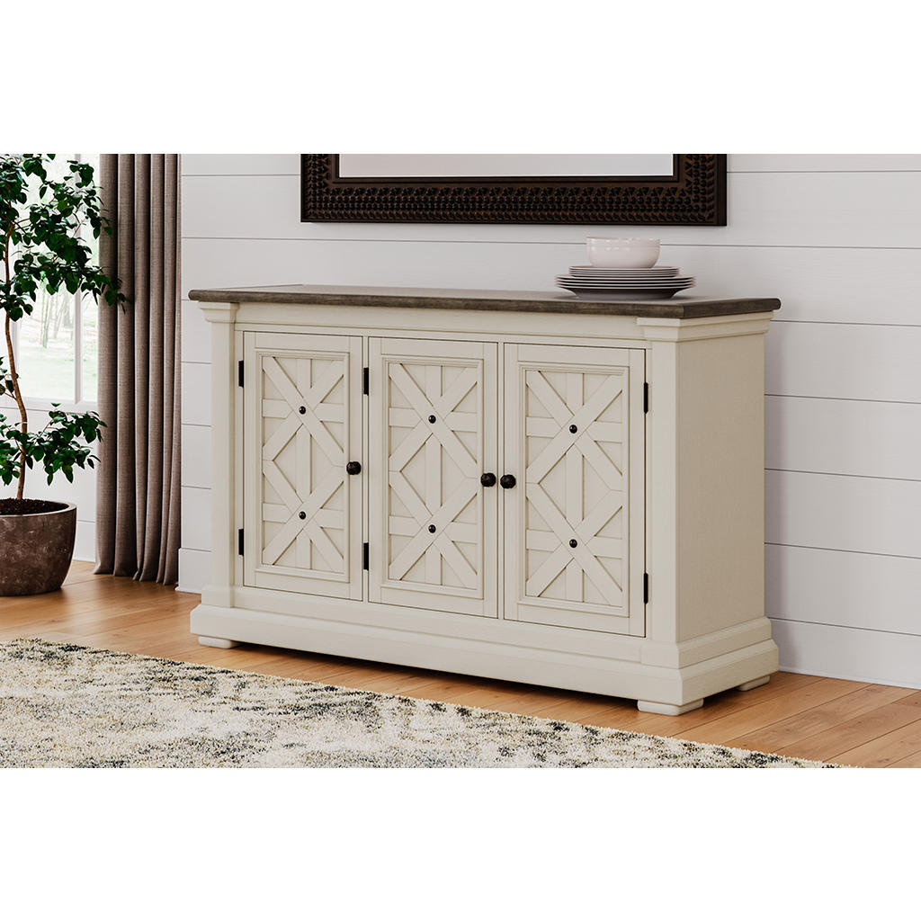 Bolanburg Counter Height Table with 6 Barstools, Server and Display Cabinet Signature Design by Ashley® Uncategorized