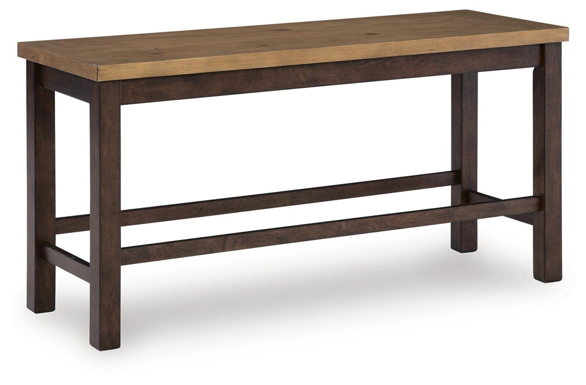 Rylandeen Counter Extension Table, 4 Barstools and Bench Signature Design by Ashley® Dining Room
