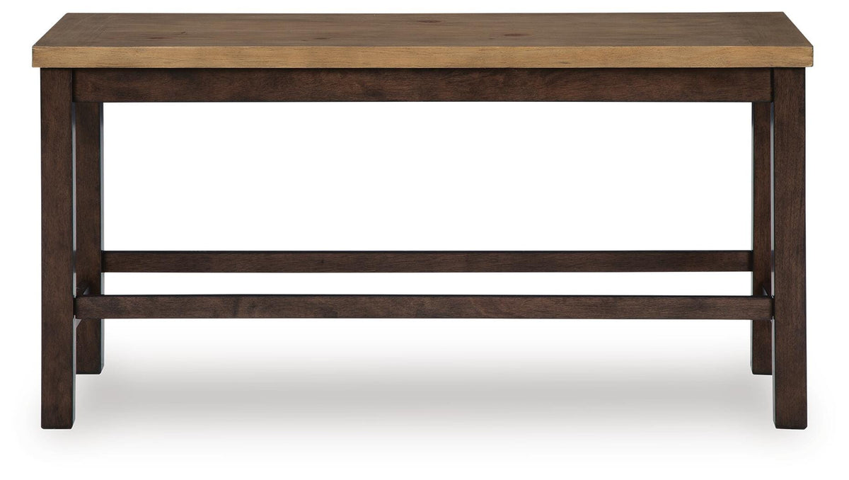 Rylandeen Counter Extension Table, 4 Barstools and Bench Signature Design by Ashley® Dining Room