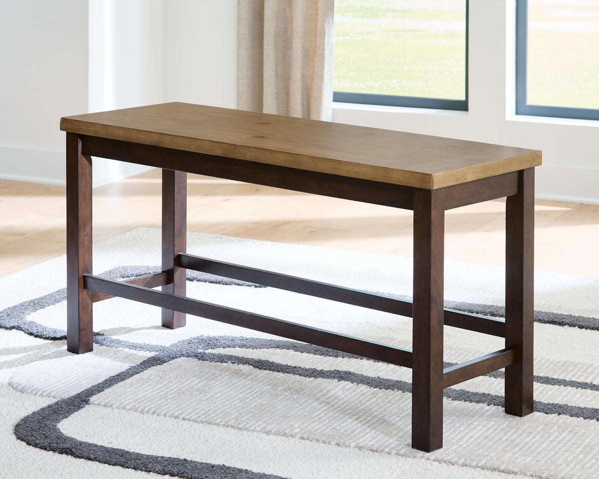 Rylandeen Counter Extension Table, 4 Barstools and Bench Signature Design by Ashley® Dining Room
