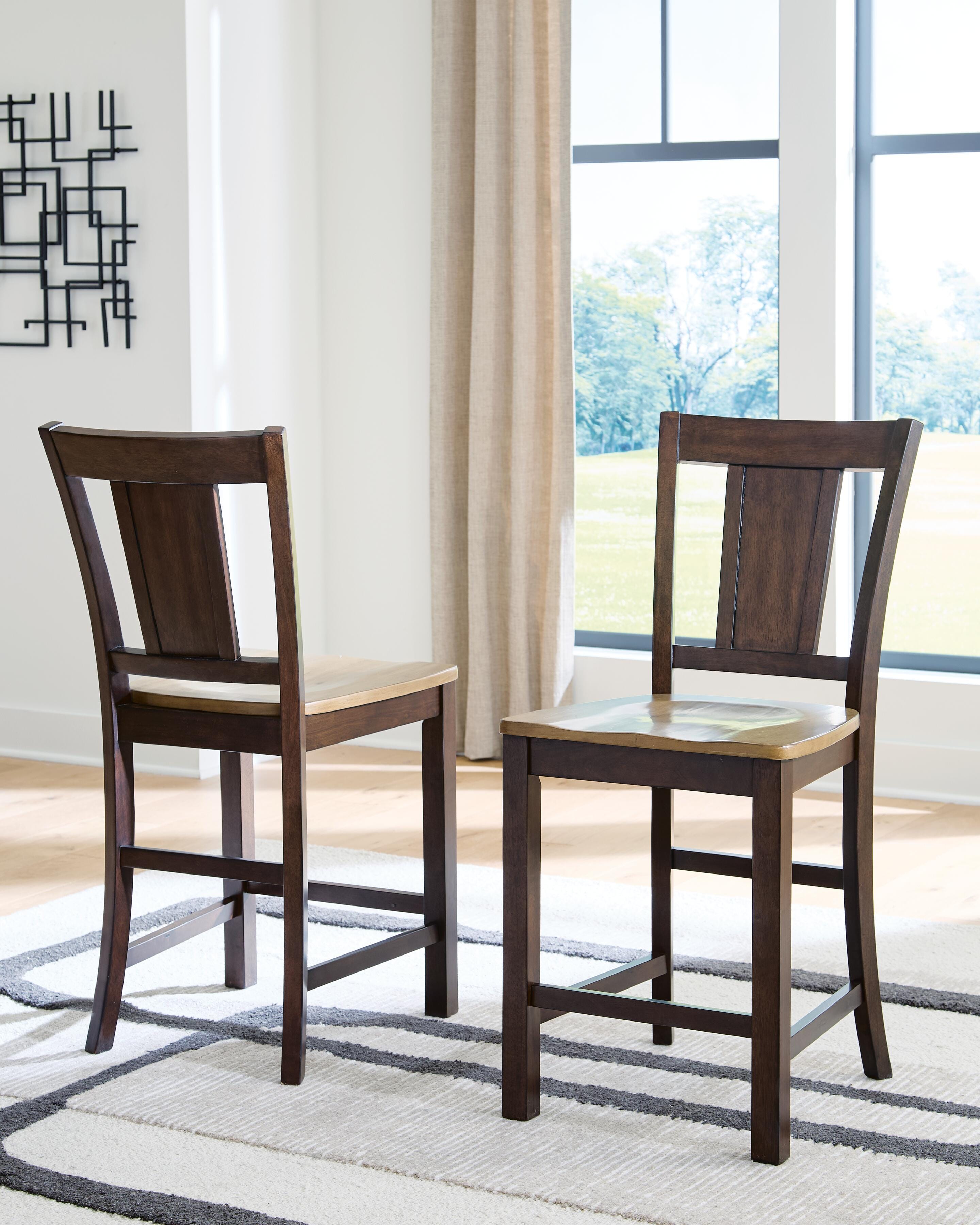 Rylandeen Counter Extension Table and 6 Barstools — 7-Piece Signature Design by Ashley® Dining Room