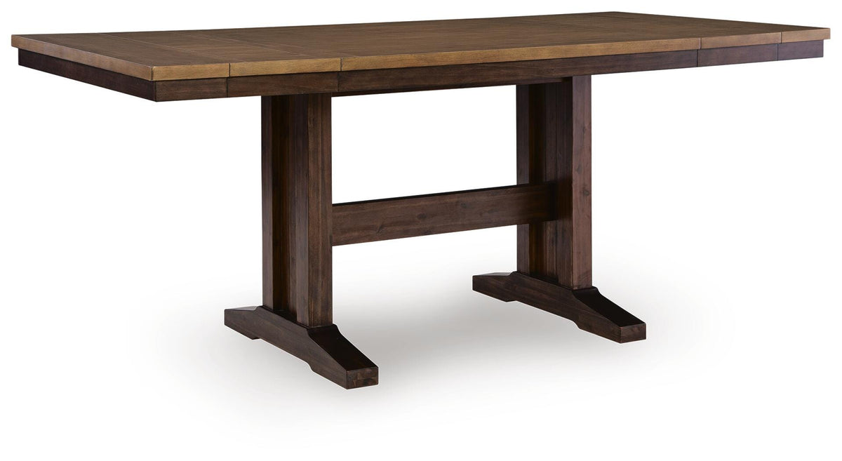 Rylandeen Counter Extension Table and 4 Barstools — 5-Piece Signature Design by Ashley® Dining Room