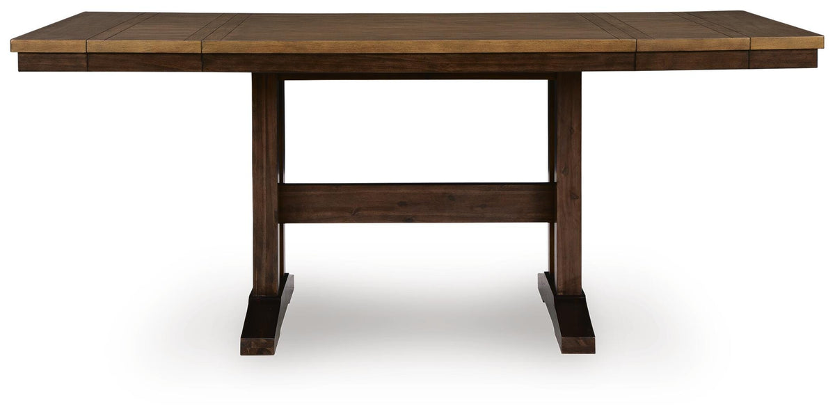 Rylandeen Counter Extension Table and 8 Barstools — 9-Piece Signature Design by Ashley® Dining Room