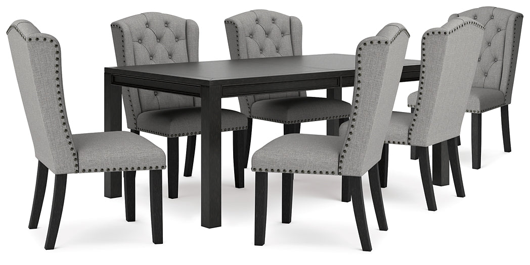 Jeanette Dining Table and 6 Chairs