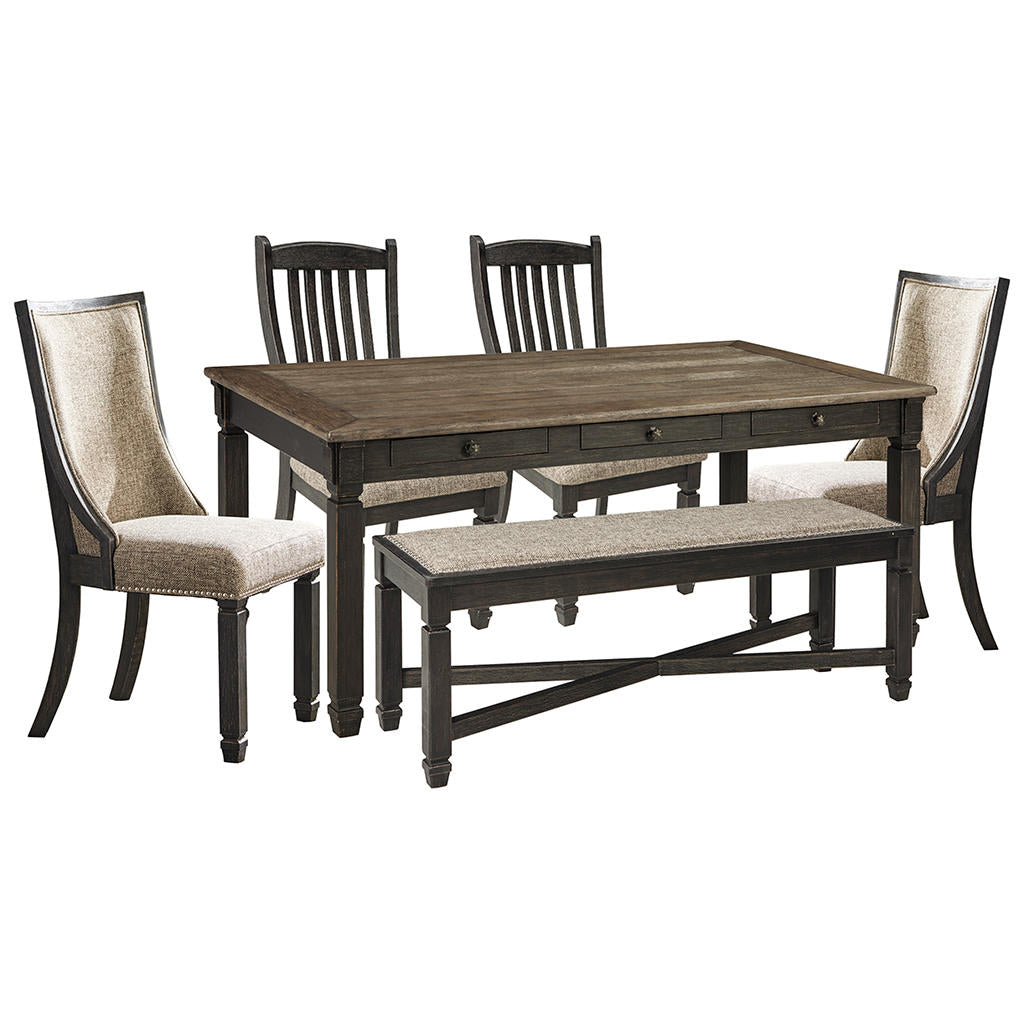 Tyler Creek Dining Table and 4 Chairs and Bench Ashley® Uncategorized