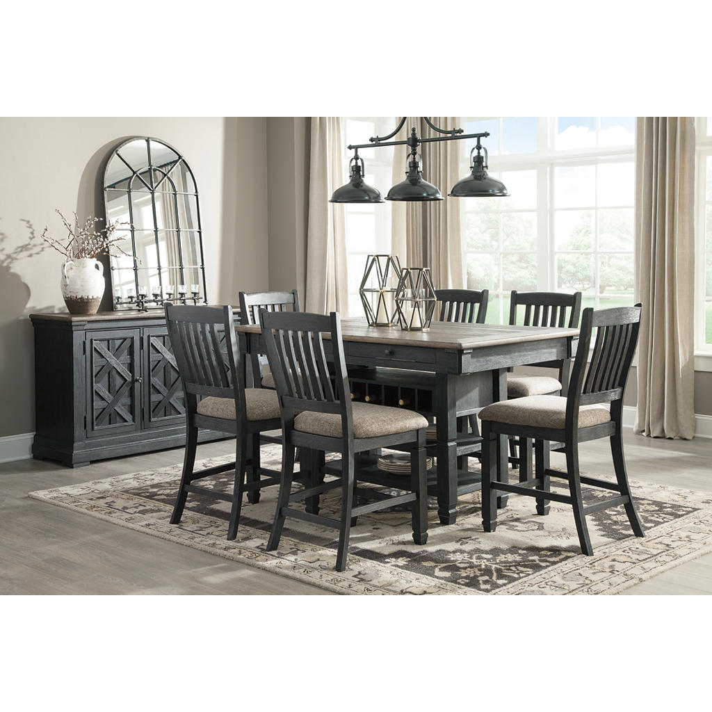 Tyler Creek Counter Height Dining Table and 6 Barstools Signature Design by Ashley® Uncategorized