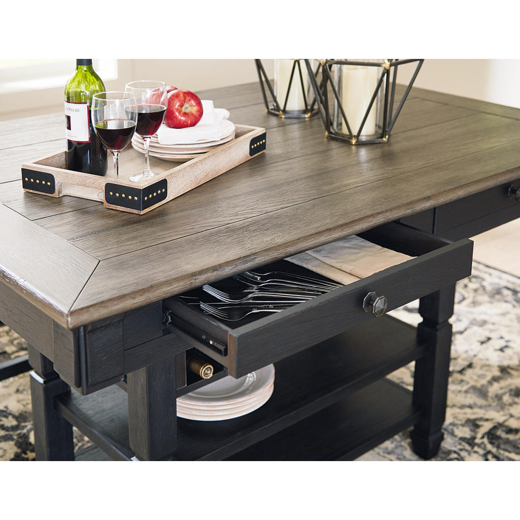 Tyler Creek Counter Height Dining Table and 4 Barstools and Bench Signature Design by Ashley® Uncategorized