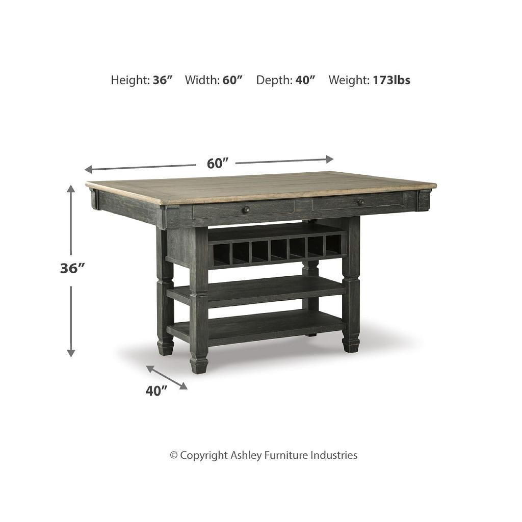 Tyler Creek Counter Table, 4 Barstools, Server And Bench Signature Design by Ashley® Uncategorized