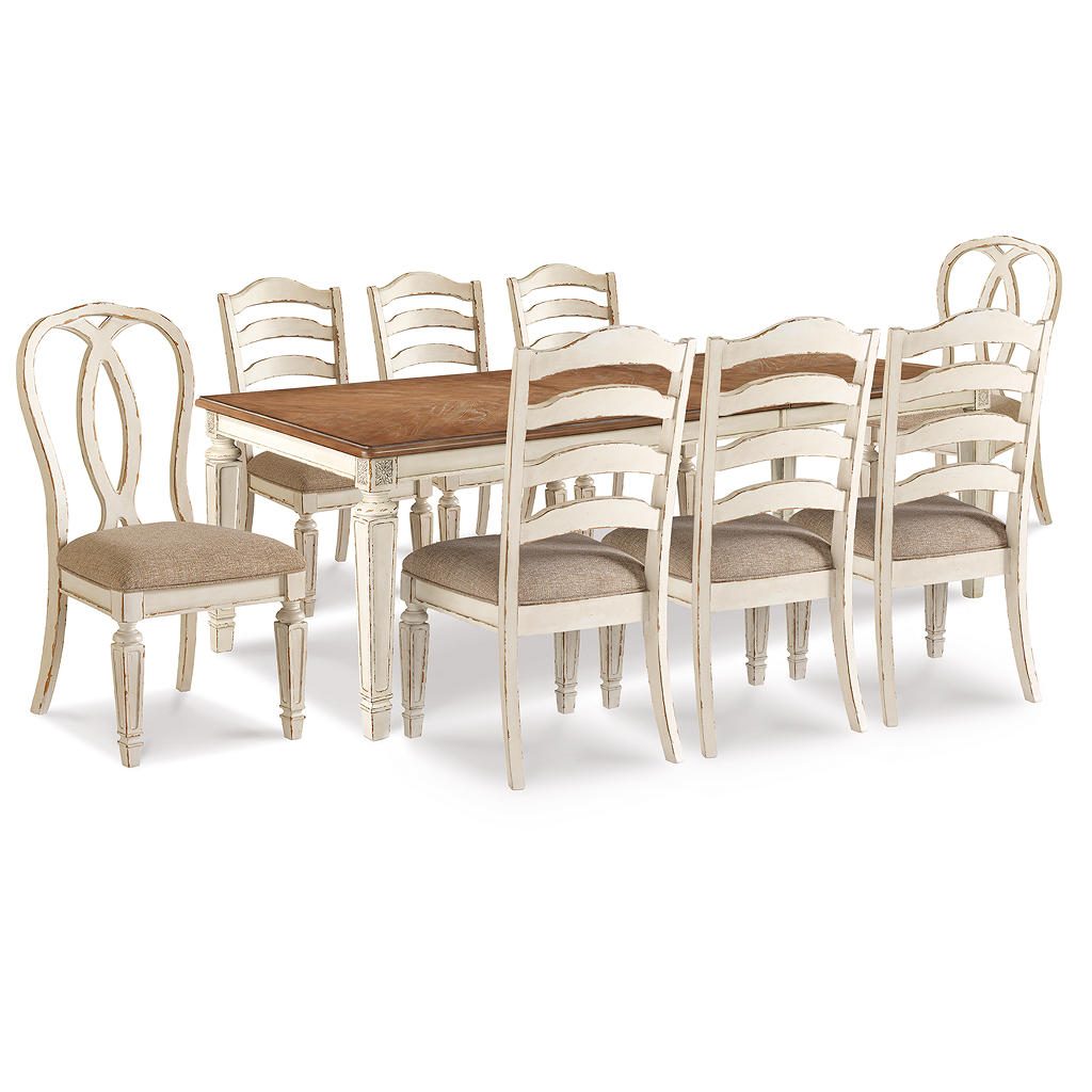 Realyn Dining Table with 8 Chairs Signature Design by Ashley® Uncategorized
