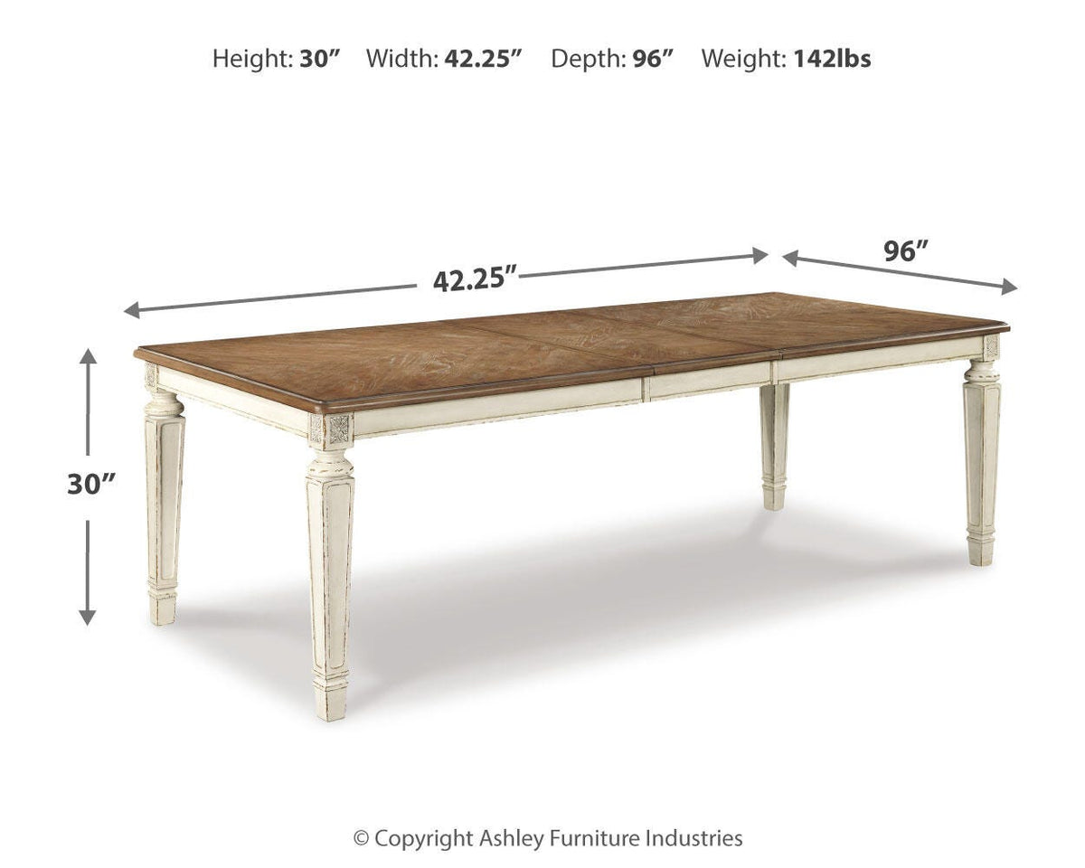 Realyn Extension Dining Table and 6 Chairs — 7-Piece Set Signature Design by Ashley® Dining Room