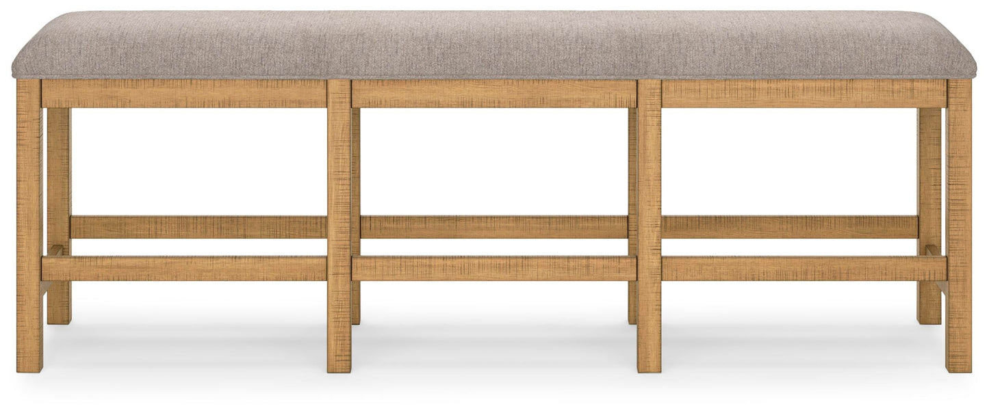 Havonplane Counter Height Extension Dining Table 4 Barstools and Bench