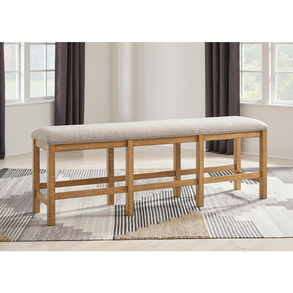 Havonplane Counter Height Dining Table, 6 Barstools and Bench Signature Design by Ashley® Uncategorized
