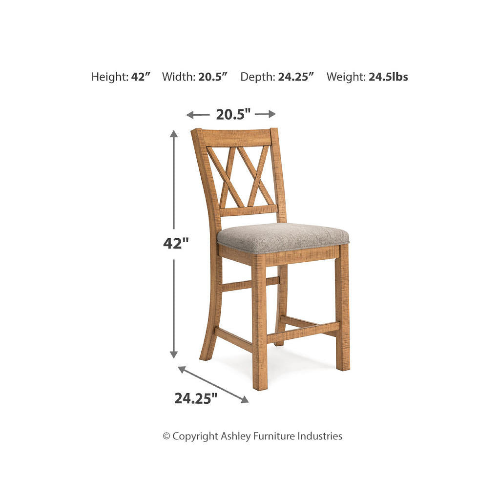 Havonplane Counter Height Extension Dining Table and 6 Barstools Signature Design by Ashley® Uncategorized